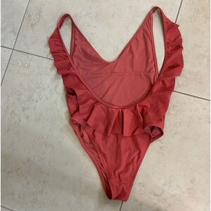 Aerie Ruffle cheeky one piece. Small. NWOT